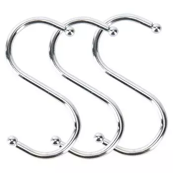 15 шт. антикоррозийный S-образный крючок-вешалка для кухонной сковороды настенный держатель для кастрюль инструмент 6.5cm