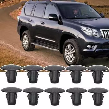 15 шт. автомобильных зажимов, крепежных деталей, автомобильных уплотнителей для подкрылков, брызговиков, зажимов для Toyota Land Cruiser Prado 4Runner Lexus GX470 чёрный