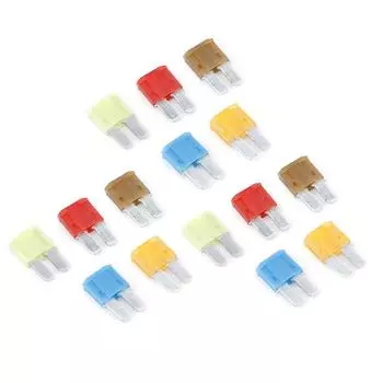 15 шт. автомобильный предохранитель Micro2 Blade Fuse ассорти комплект 5A 7.5A 10A 15A 20A