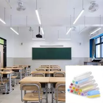 15 шт. беспыльных мелков с держателем для мела и ластиком для белой доски, моющиеся тротуарные мелки для письма на белой доске