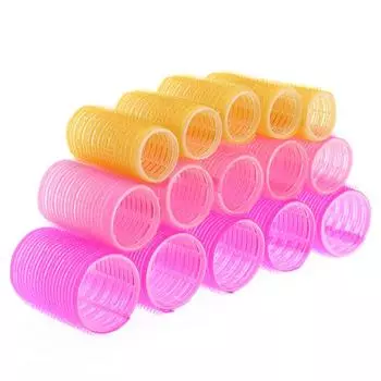 15 шт. бигуди для волос Парикмахерская магия без тепла большая самоклеящаяся ручка бигуди для укладки волос бигуди для салона дома DIY аксессуары для красоты инструмент