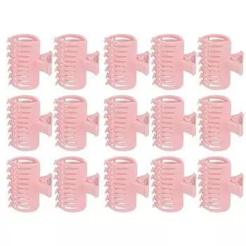 15 шт. бигуди для волос розовые пластиковые женские заколки для волос с большой ручкой для укладки волос горячие бигуди DIY парикмахерские инструменты