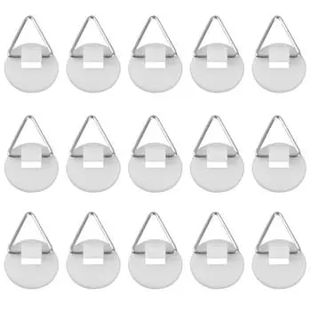 15 шт. DIY аксессуары вертикальная вешалка для картин ванная комната невидимый клейкий крючок белый