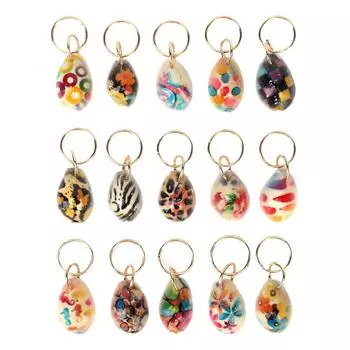 15 шт. DIY плетение волос подвески клипсы Exqusite Shell дреды кольцо аксессуары для волос украшения