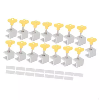 15 шт. дверной оконный замок, раздвижная створка, стопор, алюминиевый сплав, защелки безопасности для окон