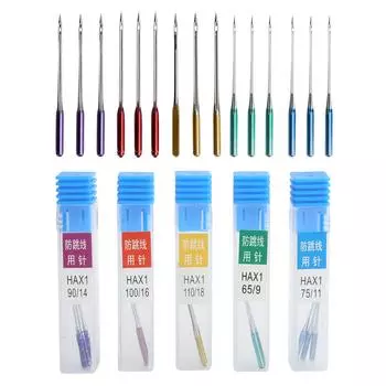 15 шт. игл для швейной машины AntiJumping Regular Point Replacement с отдельным ящиком для хранения