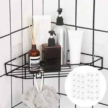 15 шт. клей для душевой кабины, сменная полка для душа, прочный клей, не оставляющий следов, без сверления, клейкая наклейка для кухонной полки, клейкая заплатка 15pcs