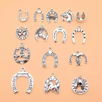 15 шт./компл. Подвески на удачу, подвески для изготовления ювелирных изделий, подвеска для сотового телефона своими руками