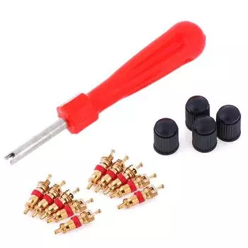 15 шт. медный сердечник клапана автомобиля мотоцикла велосипеда сердечник клапана шины вакуумный стержень клапана шины сердечник съемник велосипедные авто аксессуары