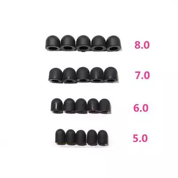 15 шт., мягкие сменные наконечники для стилуса, сменный силиконовый чехол для наконечника, сенсорный стилус 7mm