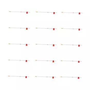 15 шт. набор мини зимних удочек для подледной рыбалки с верхним наконечником, прочные удлинительные удилища, рыболовные снасти, рыбалка