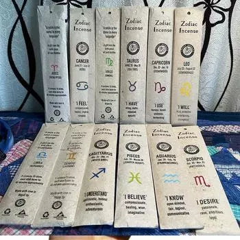 15 шт./пакет благовония сандаловое дерево палочка медитация 12 созвездий серии вечеринки 15pcs