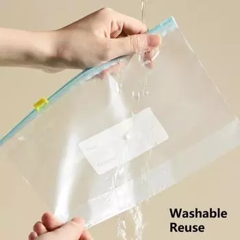 15 шт. пищевых пластиковых пакетов, влагостойких, для длительного хранения, удобных, свежих, стоячих, кухонных органайзеров L