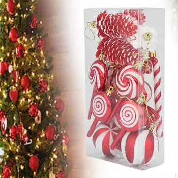 15 шт. Рождественские подвесные украшения в виде леденцов на День святого Валентина темно-синий