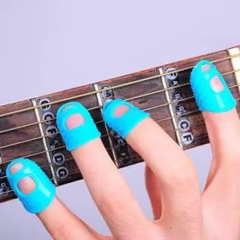 15 шт. силиконовый чехол для пальца, противоскользящий, противоожоговый, игольчатый, книжный, для игры в деньги, наперсток для фортепиано, выдолбленный, дышащий, свободно темно-синий