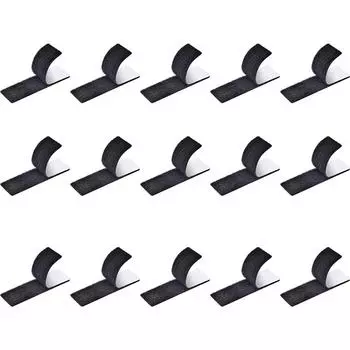 15 штук полосок наклеек с клеевой основой, сильная адгезия, застежка, монтажная лента для домашнего офиса, общежития, ткань