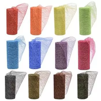 15 см * 10 лет, золотистая, серебряная проволока, тюль, рулон, катушка, ремесло, свадебная вечеринка, украшение «сделай сам», из органзы, прозрачная марля, элемент скатерти L01