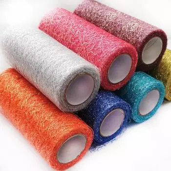 15 см, 10 ярдов, рулон тюля, ткань из органзы, лента, юбка-пачка, свадебный букет, пояс для стула, дорожка для стола, украшение для дня рождения золотой