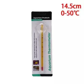15 см ареометр аквариумный термометр погружной стеклянный термометр с присоской 15cm жёлтый