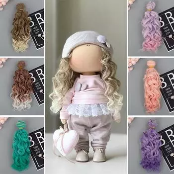 15 см хлопковая кукла SD/BJD кукла Ye Luo Li парик из высокотемпературного шелка хлопья для волос занавески для волос лапша быстрого приготовления рулон 6