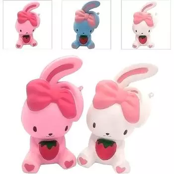 15 см Jumbo Animal Кролик Kawaii Милый Мультяшный Мягкий Медленно Растущий розовый