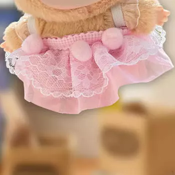 15 см Кукольная одежда DIY Декор Милый Создайте своих кукол Миниатюрный костюм для вечеринки для детей розовый