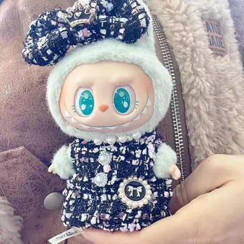 15 см Кукольная одежда, плюшевые аксессуары, комплект кукольного платья, милый розовый