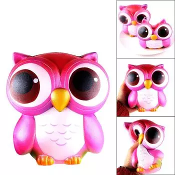 15 см липкий медленно поднимающийся пресс-ремень с ароматом совы, детская декомпрессионная игрушка
