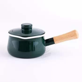 15 см молочная кастрюля газовая плита IH совместимая SD15M Fuji Enamel Solid (зеленый) зелёный