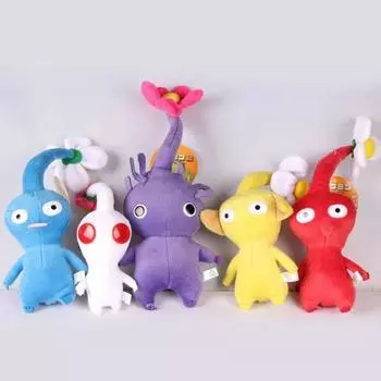 15 см Pikmin, мягкие плюшевые игрушки, бутон цветка, лист, плюшевая кукла, мультяшный плюш для детей, подарок 15cm