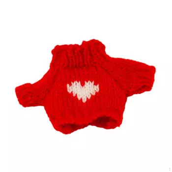 15 см плюшевая кукольная одежда милые наряды фото реквизит модная одежда наряды White Heart Red