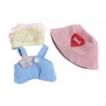 15 см Плюшевая кукла Лабубу Одежда Наряды, Наряжаться, Реквизит для фото, Одежда для мягких игрушек своими руками,