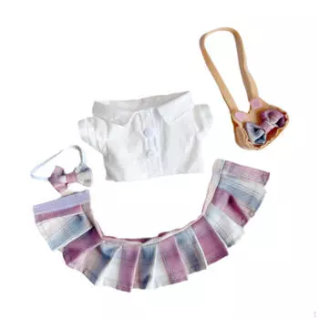 15 см плюшевая кукольная одежда своими руками подарок для девочки, очаровательные, плюшевые аксессуары костюмы мягкие стильные JK Set