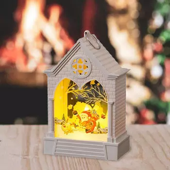 15 см Рождественский светодиодный фонарь-ночник, украшение стола, портативная рождественская декоративная лампа для спальни Style A