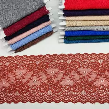 15 см широкая эластичная кружевная отделка для вырезов женской одежды