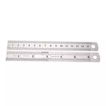 15 см школьные канцелярские принадлежности точная прямая линейка измерительный инструмент канцелярские принадлежности для черчения серебряный