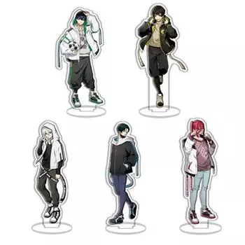 15 СМ СИНИЙ ЗАМОК Аниме Фигурки Косплей Акриловые Двусторонние Подставки Модель Новый Креативный Настольный Декор Стоячий Знак Реквизит Вентиляторы Gif 15 cm