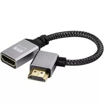 15 см удлинительный провод 4K 60 Гц HDMI-совместимый кабель-адаптер конвертер-переходник «папа-мама» 18 Гбит/с для HDTV PS4 right