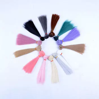 15 см x 100 см DIY кукла высокотемпературный парик из прямых волос