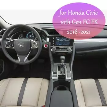 15 Вт автомобильная беспроводная зарядная панель для Honda Civic 10-го 11-го поколения FC FK 2016~2024 телефон быстрое зарядное устройство держатель лоток аксессуары 2021