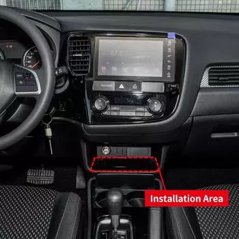 15 Вт автомобильная беспроводная зарядная панель для Mitsubishi Outlander 3 GF GG ZJ ZK ZL 2015~2021 телефон быстрое зарядное устройство пластина прикуриватель аксессуары