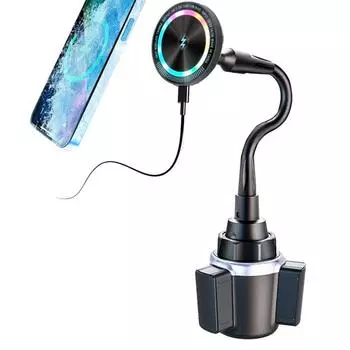 15 Вт магнитная автомобильная зарядная подставка Maxsafe, сверхпрочный магнитный держатель для стаканов для беспроводного зарядного устройства Magsafe iPhone Samsung S23 Ultra