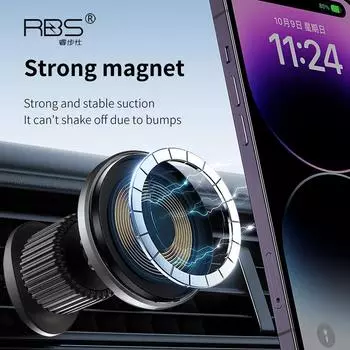 15 Вт магнитное беспроводное автомобильное зарядное устройство для iPhone 15 14 13 Pro Max автомобильное зарядное устройство подставка Macsafe беспроводное зарядное устройство держатель для телефона на вентиляционную решетку As Show