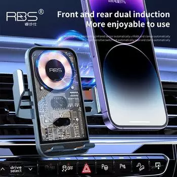 15 Вт Магнитный автомобильный держатель для Magsafe iPhone 12 13 14 Pro Max Аксессуары Быстрое беспроводное зарядное устройство Qi для смартфона Автомобильное зарядное устройство