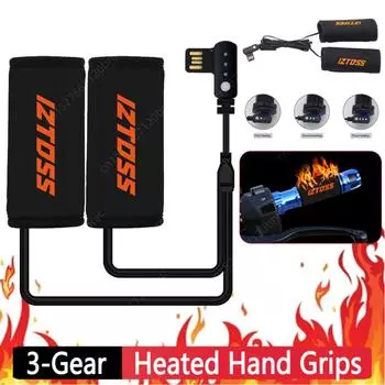 15 Вт Подогрев ручек, чехол, регулируемый руль, подогрев, чехол, нескользящий, водонепроницаемый, износостойкий, аксессуары для мотоциклов