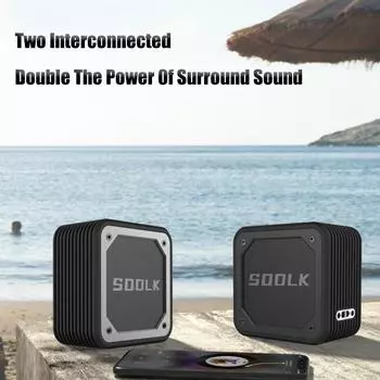 15 Вт TWS беспроводной сабвуфер стерео аудио музыкальная шкатулка SODLK TX3 маленькая стальная пушка Bluetooth-динамик водонепроницаемый портативный сабвуфер China