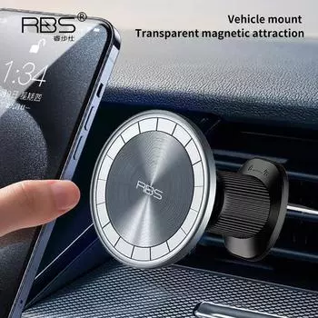 15 Вт Ультратонкий магнитный присоска автомобильный держатель для зарядки iPhone11 12 13 14 15PROMAX беспроводное зарядное устройство с креплением на вентиляционное отверстие синий