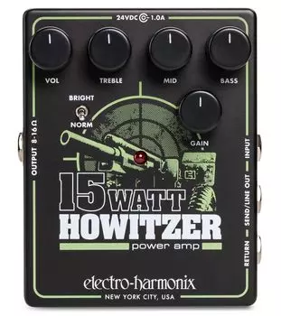15-ваттный гитарный усилитель Howitzer, педальный гитарный усилитель, усилитель/предусилитель ELECTRO-HARMONIX
