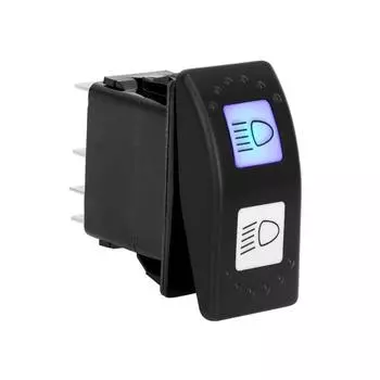 15A 24V переключатель фар со светодиодной подсветкой, переключатель дальнего и ближнего света, совместимый для Can-Am MAX 2011-2017 710001725 чёрный