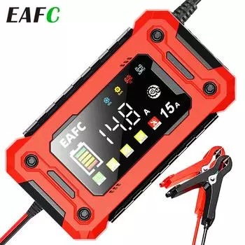 15A Car Battery Charger 8A 12V Fully Automatic Battery Trickle Charger Maintainer for SUV Motorcycle Marine Lead Acid Batteries